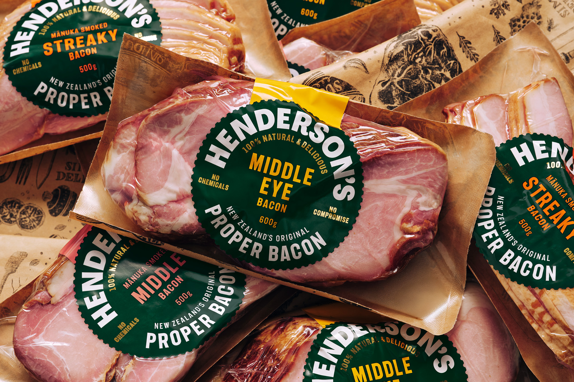 Henderson’s Proper Bacon Sizzles with Fresh, New Look