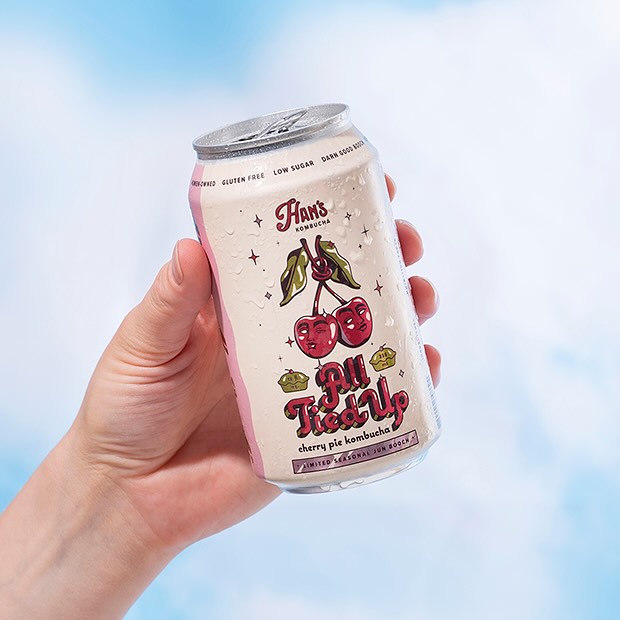 All Tied Up Kombucha Gets Its Cherries In a Twist