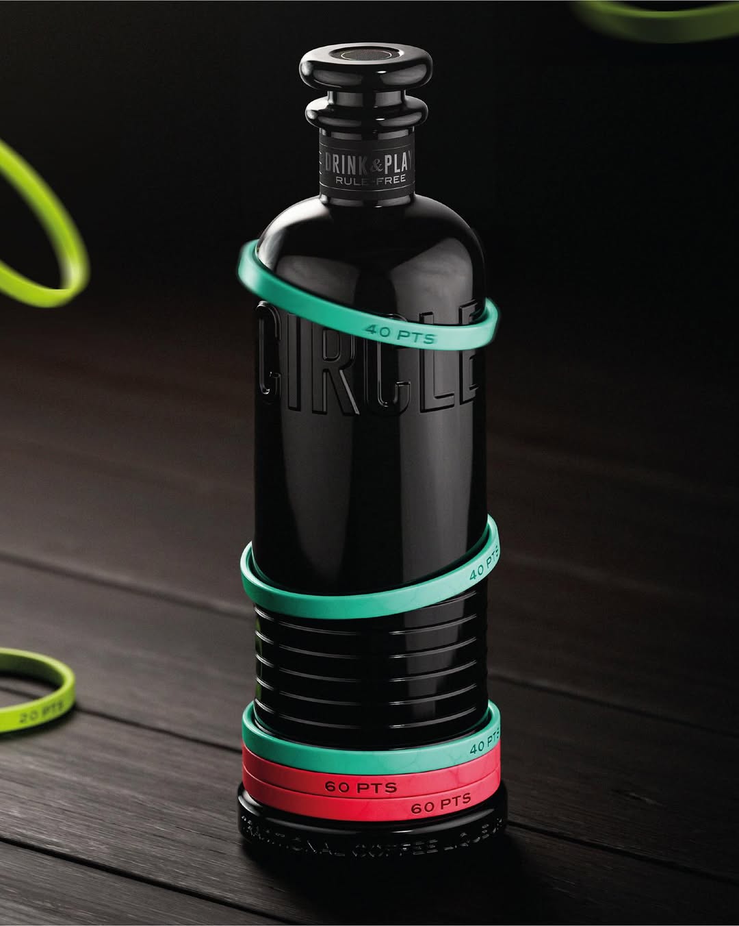 Circle Turns a Coffee Liqueur Bottle Into a Game of Ring Toss