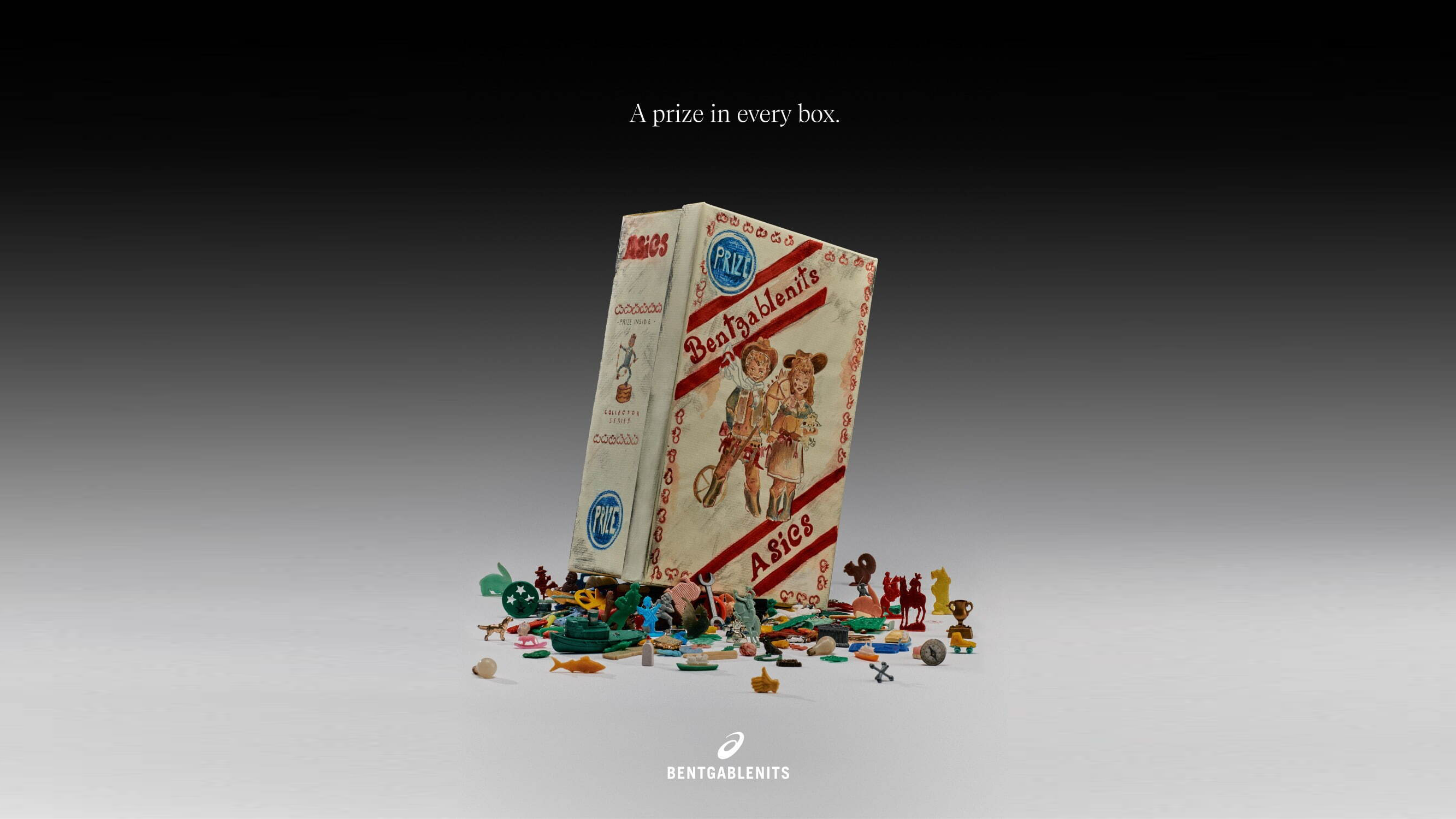 A Prize in Every Box: BENTGABLENITS x ASICS Limited Edition Goes Full-On Cracker Jack