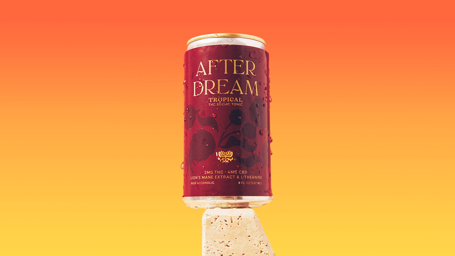 THC Social Tonic Afterdream Awakens the Senses With Its Richly Designed Packaging